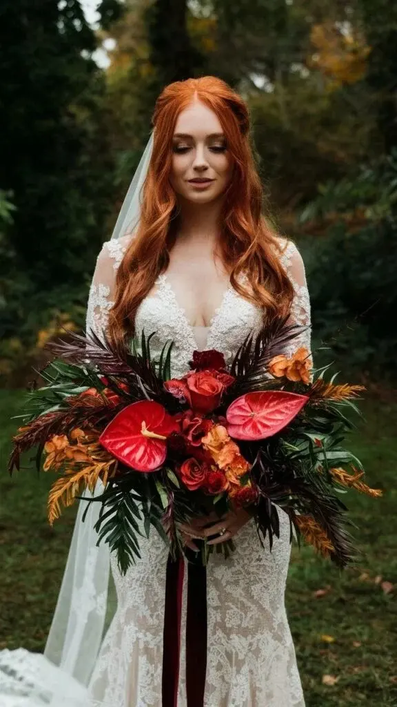 10. gold-and-pink-bouquet-with-anthurium-and-rose_1