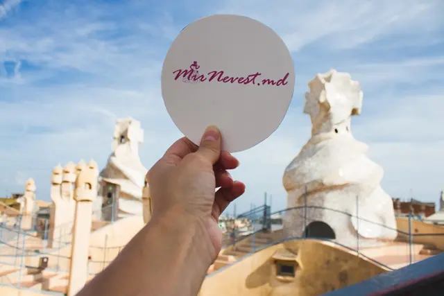 На крыше Casa Mila